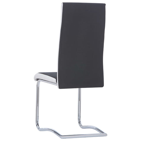 Swen Studio -  Cantilever Dining Chairs 6 pcs Black Fabric